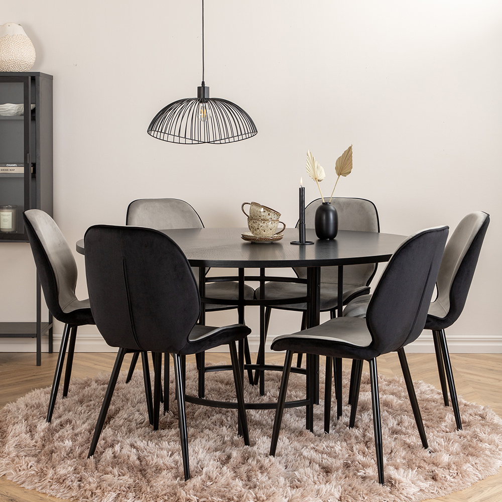Matgrupp furniture/fashion Copenhagen Ø140 cm med 6 Emma Stolar