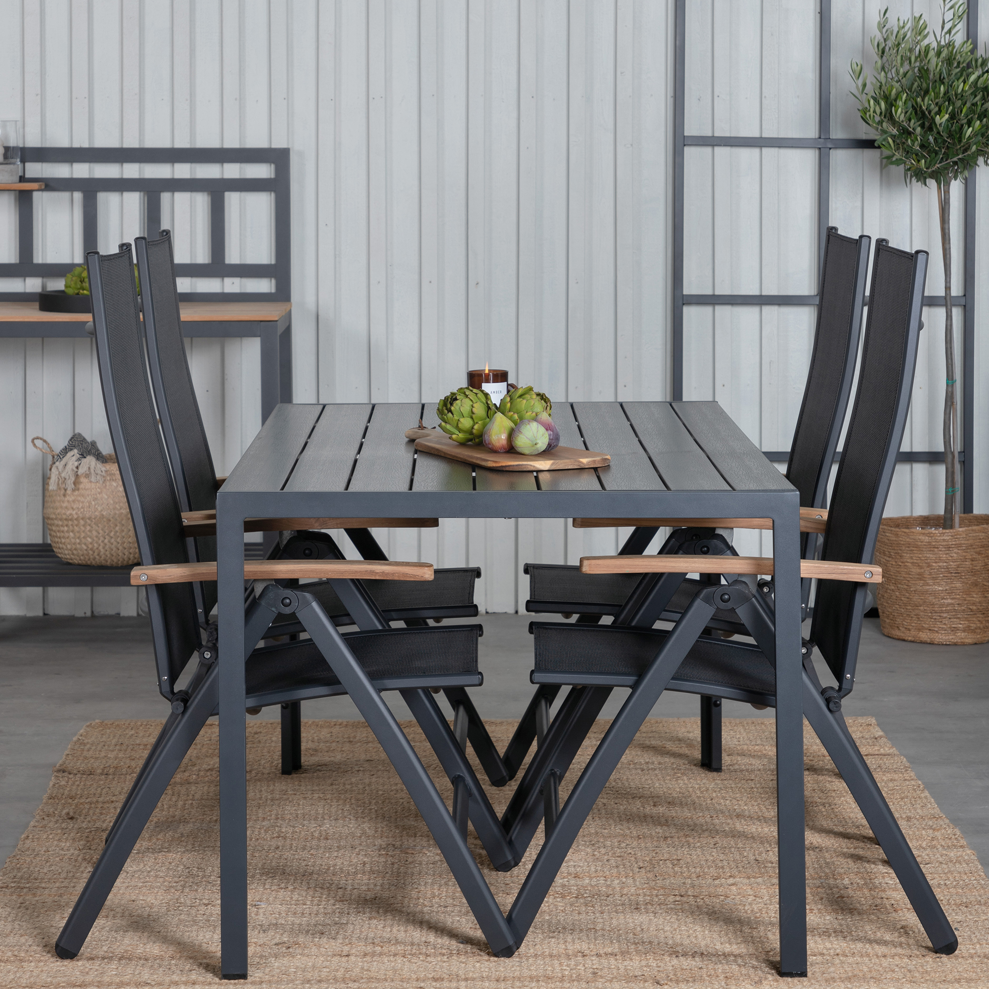Matgrupp Venture Home Bundy med 4 Pave Stolar