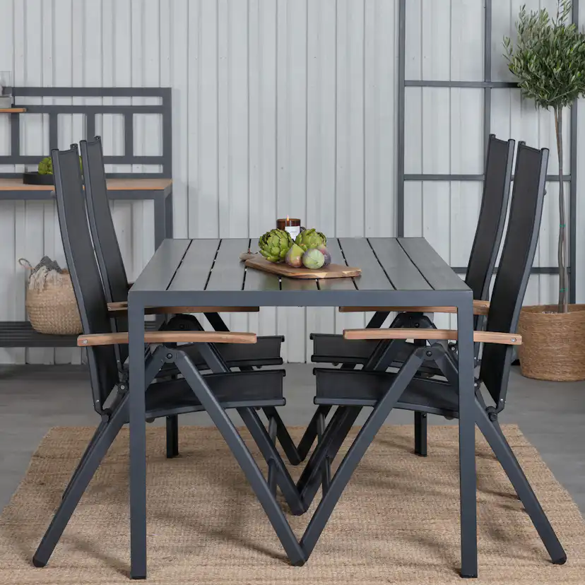 Matgrupp Venture Home Bundy med 4 Pave Stolar