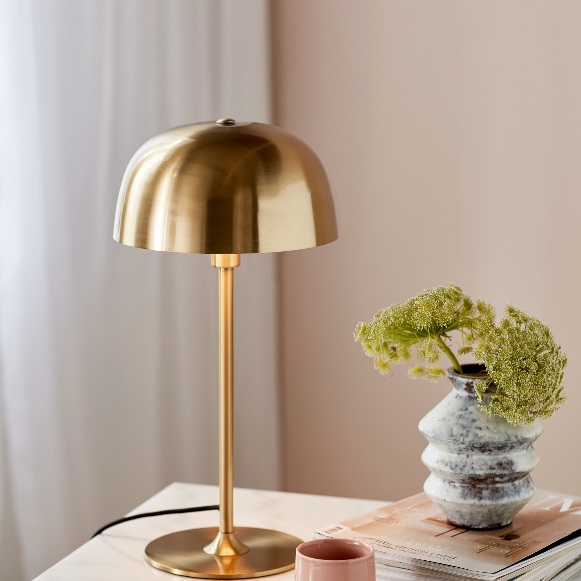 Bordslampa Nordlux Cera Mässing Innebelysning 24cm