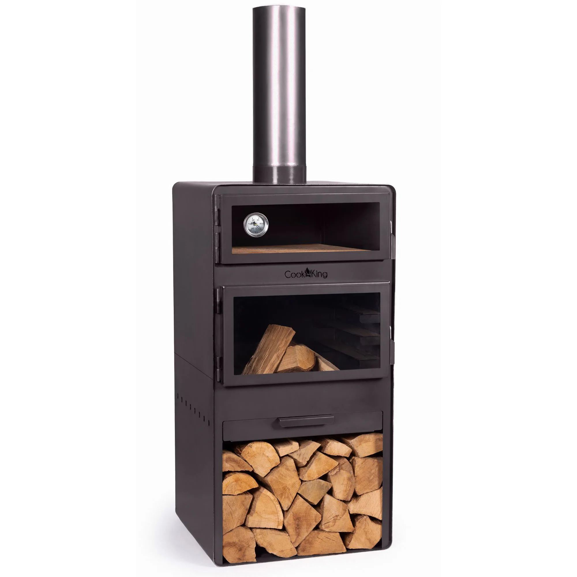 Eldstad Jabo CookKing Vento 50x43x150 cm