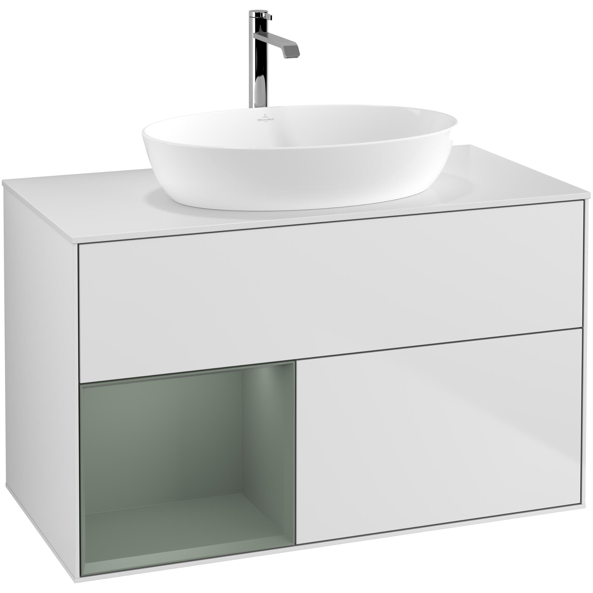 Tvättställsskåp Villeroy & Boch Finion med 2 Lådor Hylla och Bänkskiva för Fristående Tvättställ från Artis & Collaro