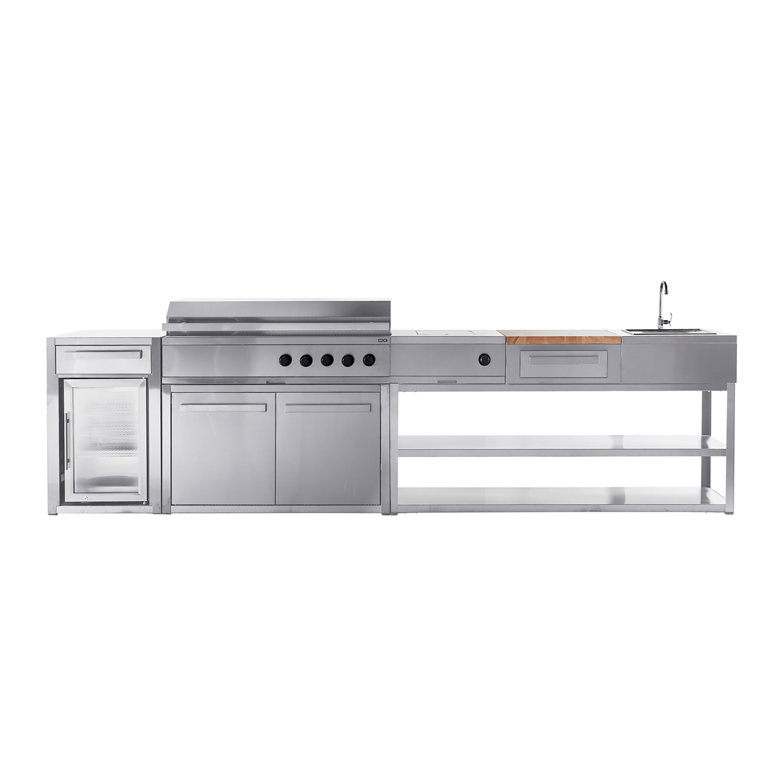 Basmodul MyOutdoorKitchen Nordic Line 180 cm för 3 moduler