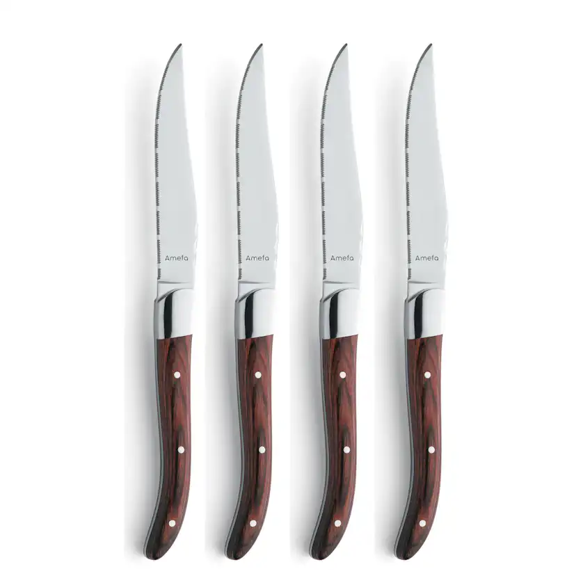 Grillkniv Amefa Royal Steak 4-pack i Träbox