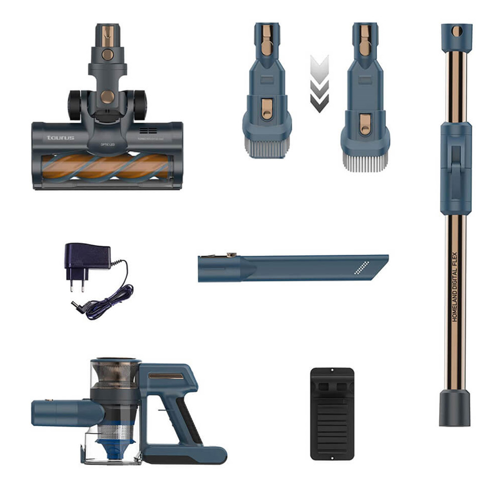 Skaftdammsugare Taurus Homeland Digital Flex Sladdlös Inkl Extra Långt Skaft