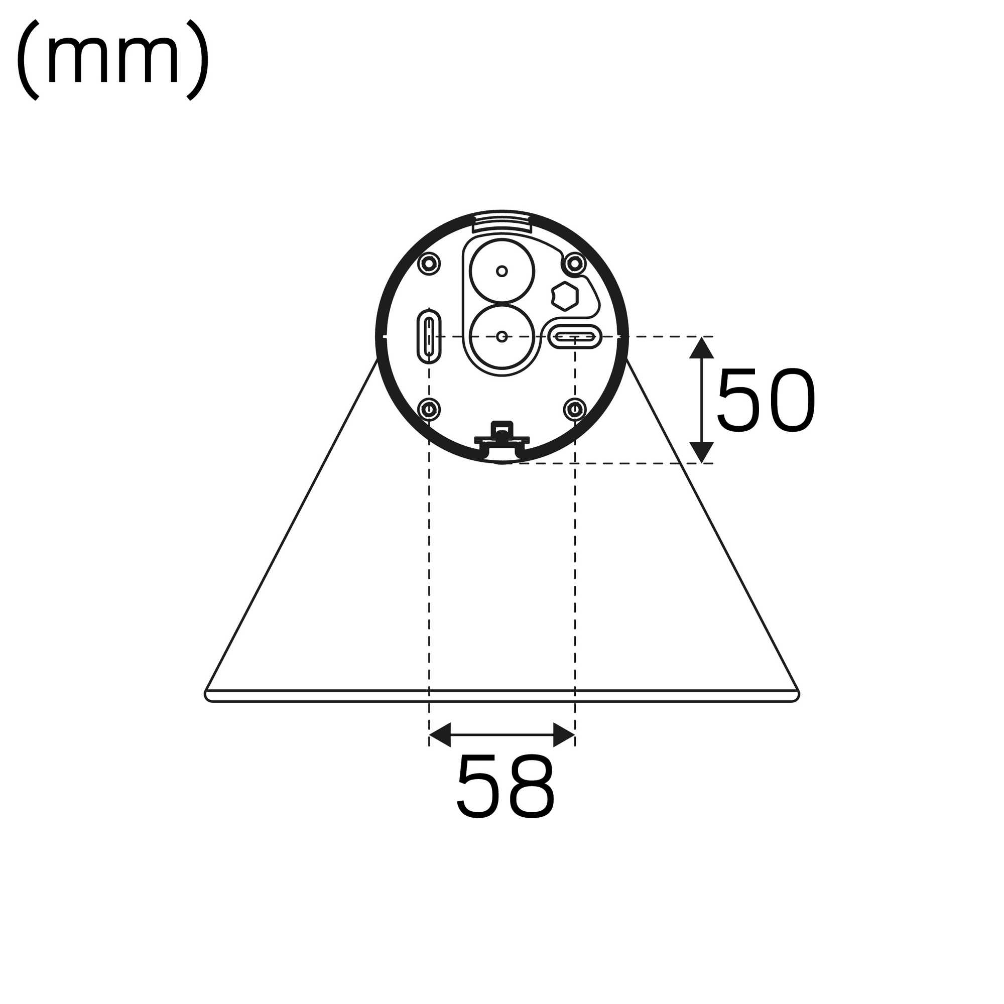 Väggarmatur Hide-a-lite Peak E27