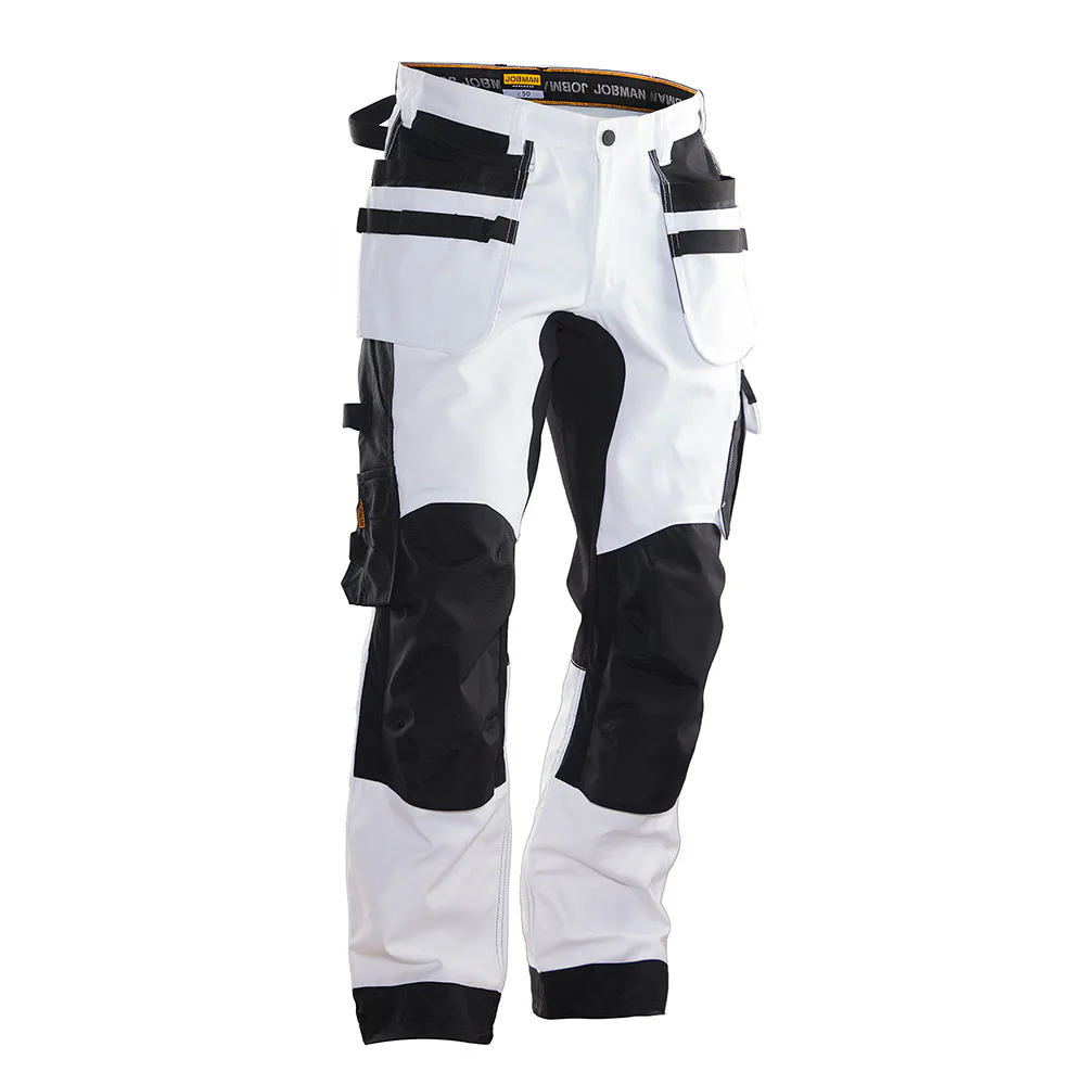 Målarbyxa Core Stretch Vit/Svart C48 Storlek: C48, Färg: Vit/Svart