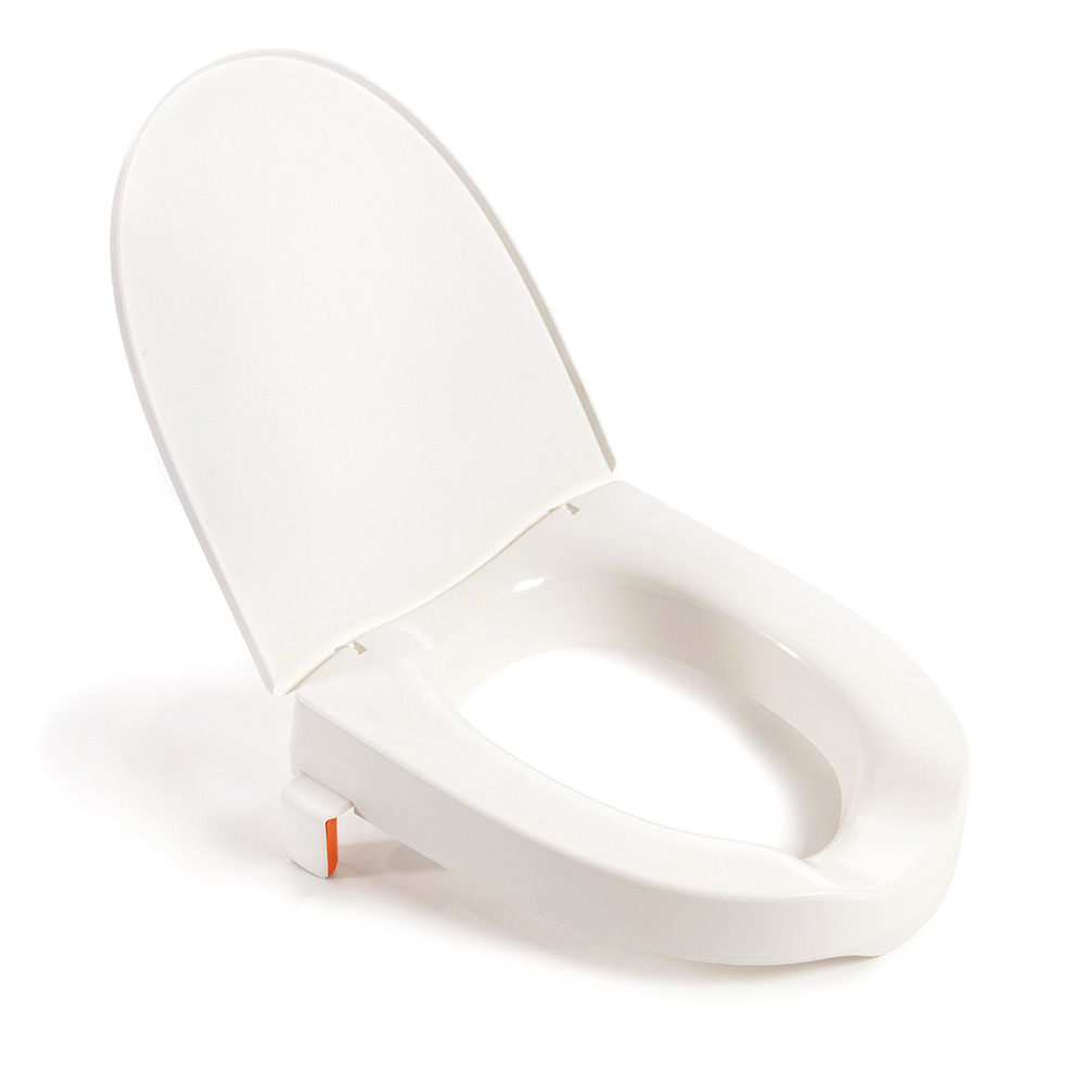 Toalettförhöjare My-Loo 6cm med kantstopp och lock Höjd: 6 cm