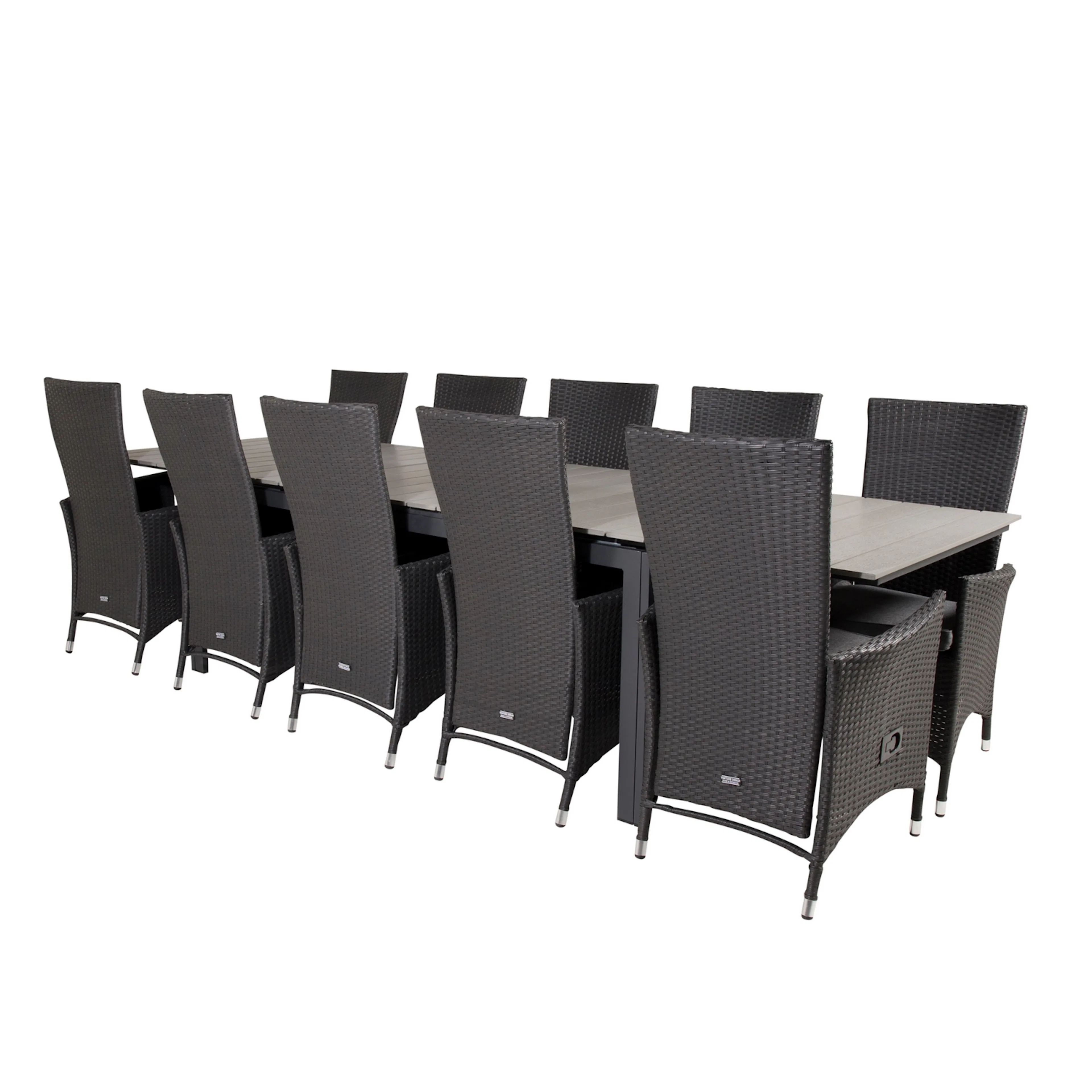 Matgrupp Venture Home Lova 224/324 med 10 Pishi Karmstolar