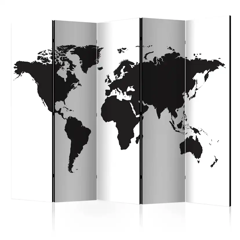 Rumsavdelare Skärmvägg Arkiio Black and White World II 225x172 cm