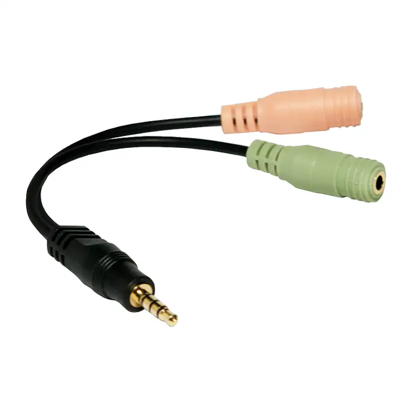 Headsetuttag LogiLink Mic/Ljud 3,5mm