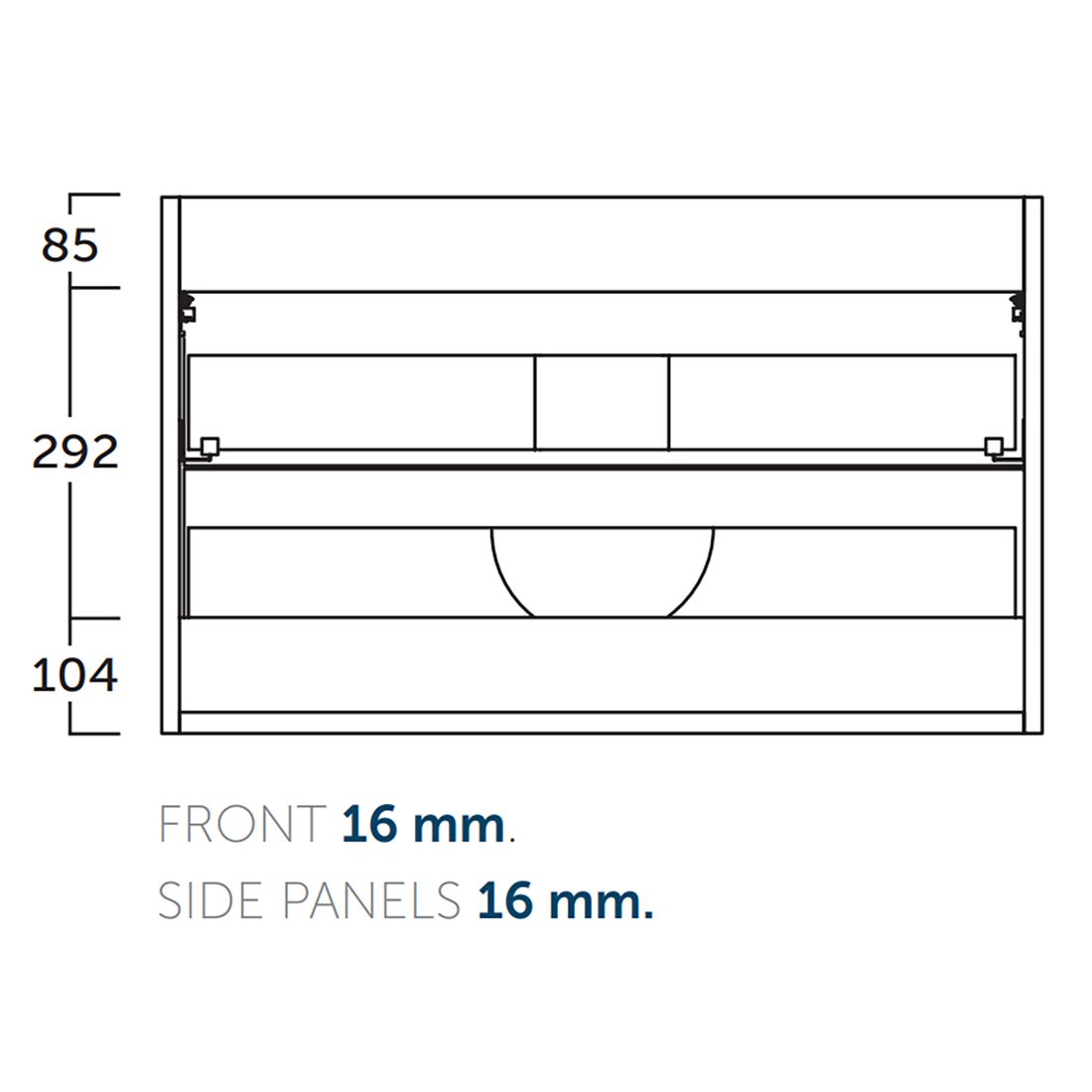 Kommod 120 cm Tenfors Harmoni Vit Blank 1200 mm, Vit