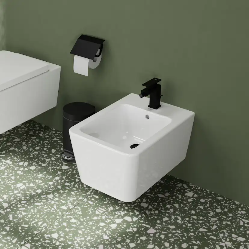 Toalettpappershållare Hansgrohe AddStoris 41753 med Lock