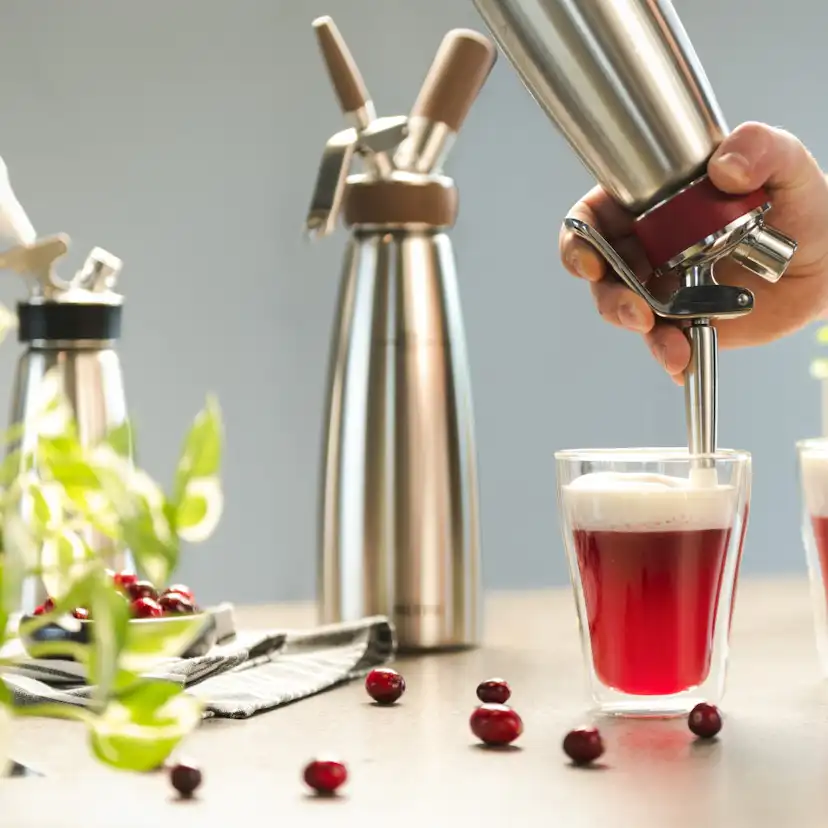 Sifon iSi Nitro Whip Stål 1L för Nitrokaffe, Te & Cocktails