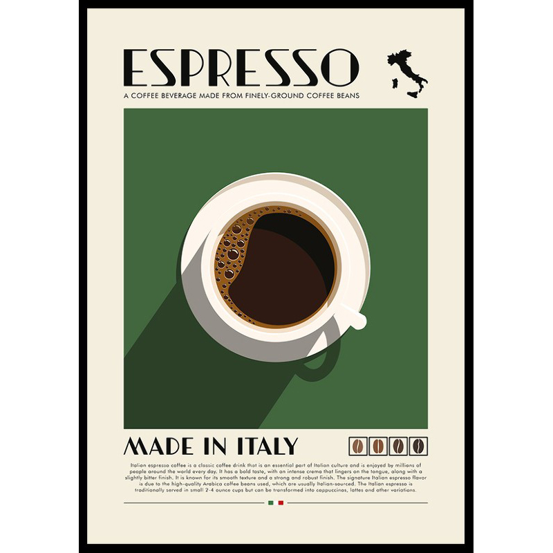 Poster Gallerix Espresso Made In Italy