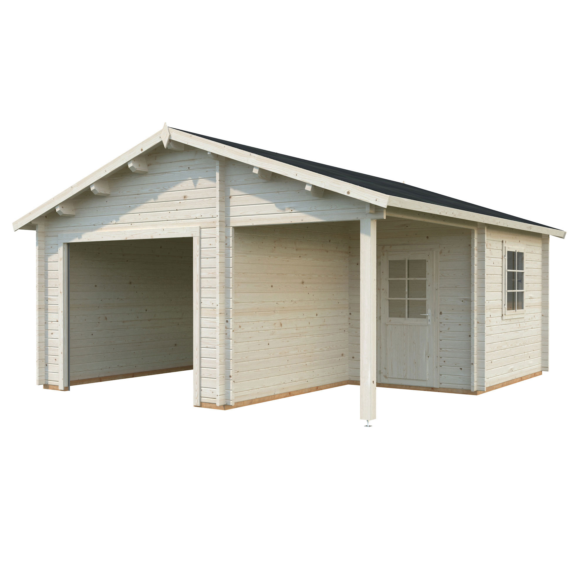 Irene/Roger 21,9+5,2 m2 kit Impregnerad transparent