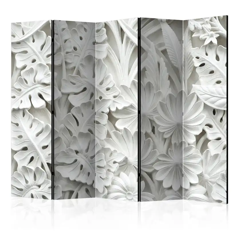Rumsavdelare Skärmvägg Arkiio Alabaster Garden II Vit 225x172 cm