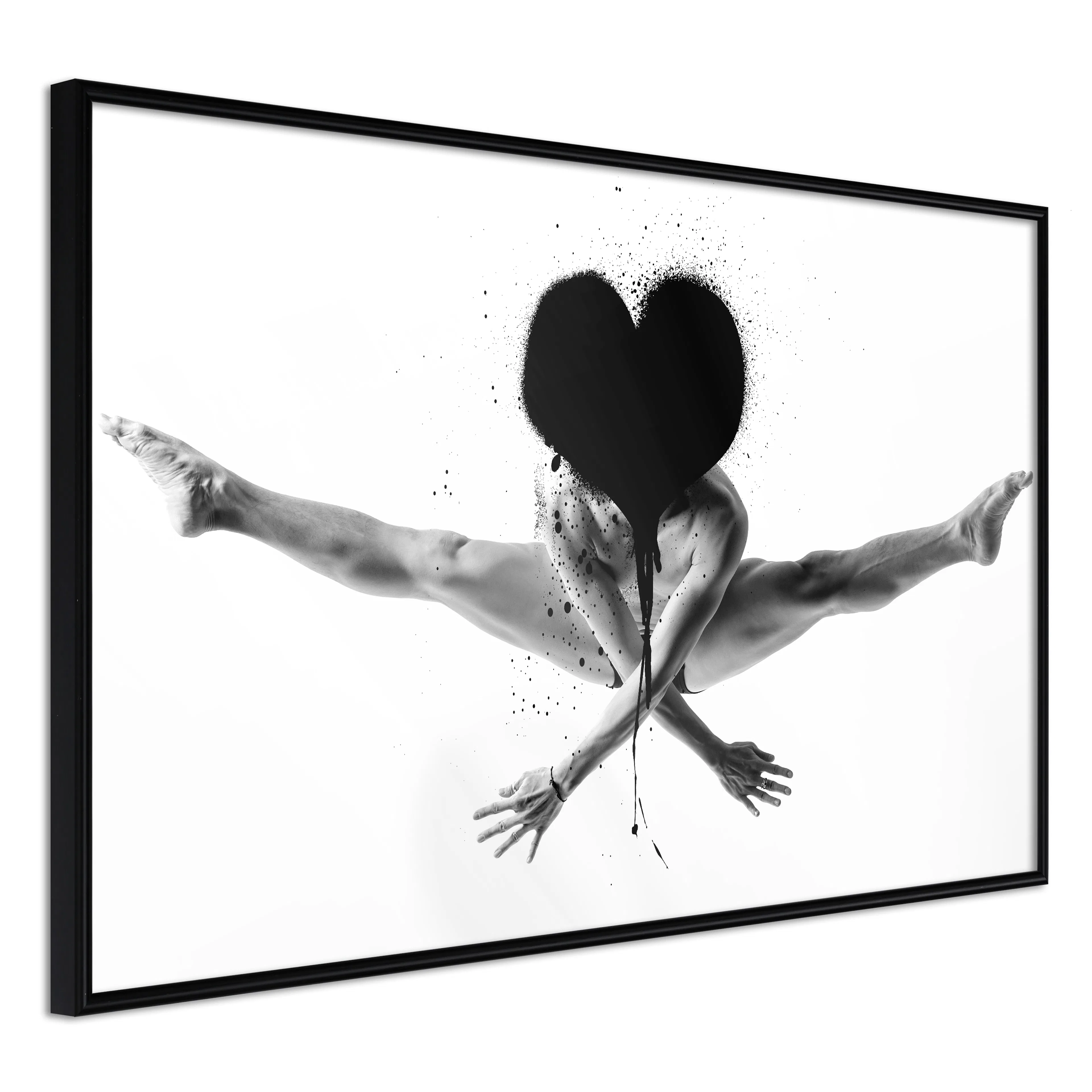 Affisch - Jump [Poster] 30x20 Svart ram, 30x20 cm