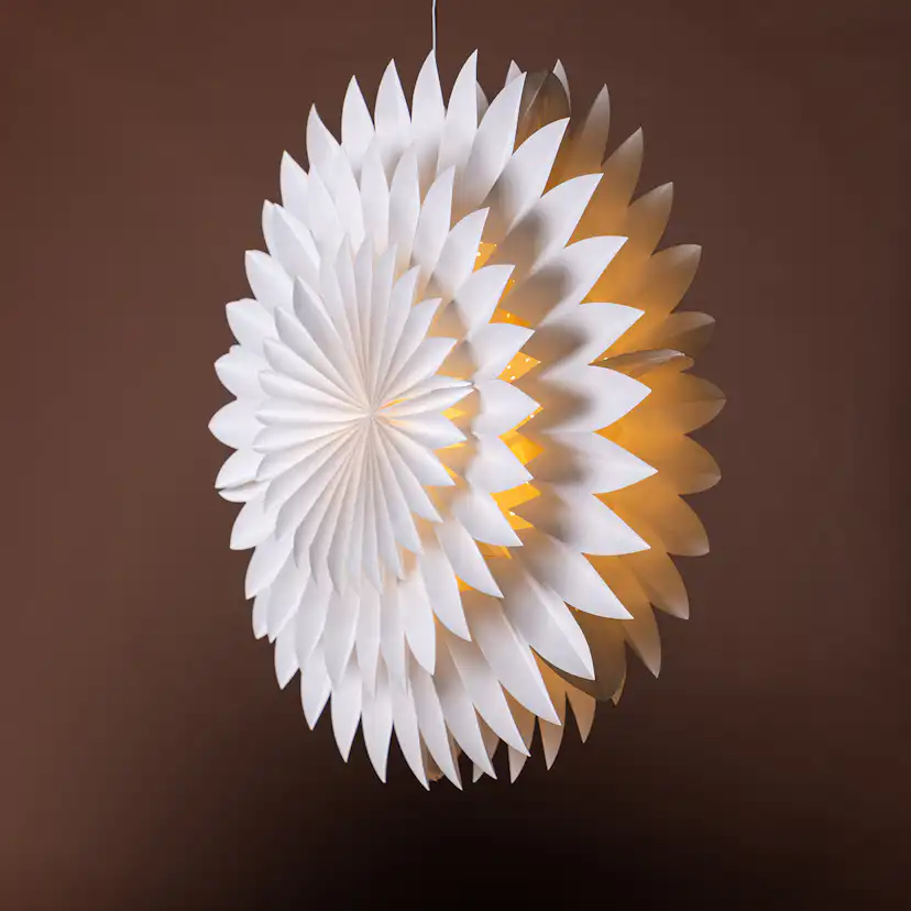 Storlien 80cm Pendant Lamp - White / White 80 cm