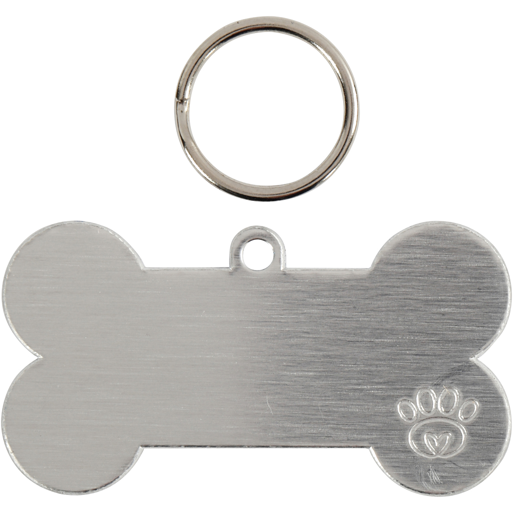 Pet Tag Creativ Company Kit Stl 40 mm 4 Set/1 Förp