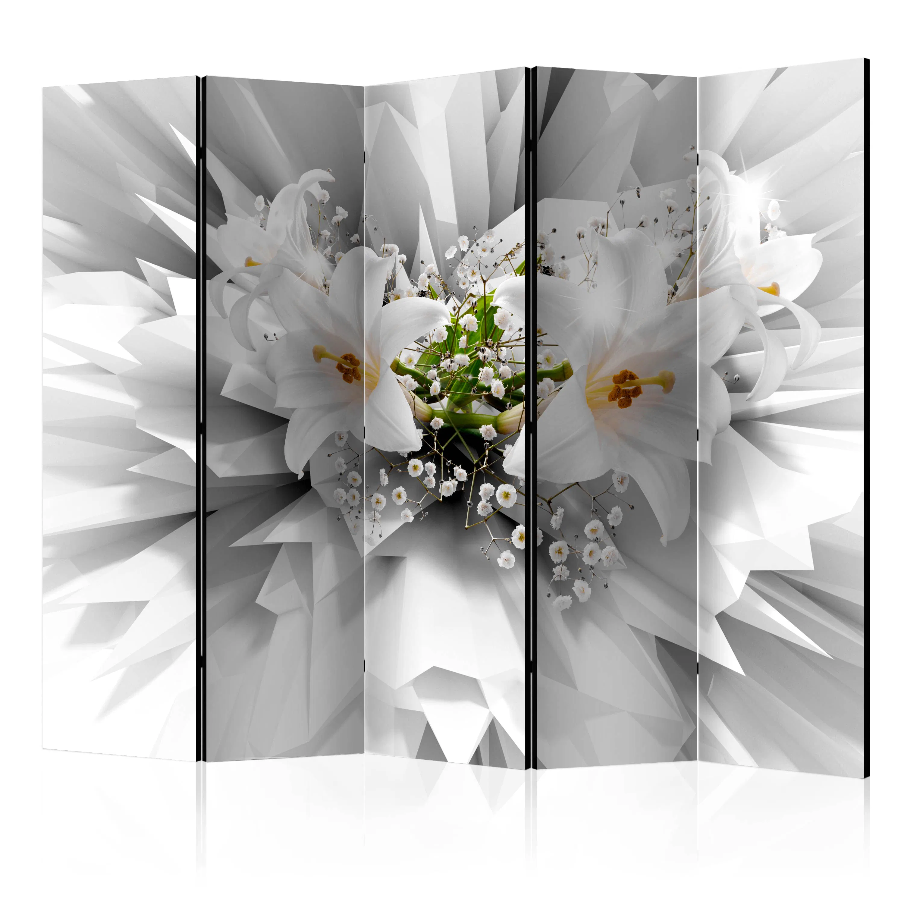 Rumsavdelare Skärmvägg Arkiio Floral Explosion II 225x172 cm