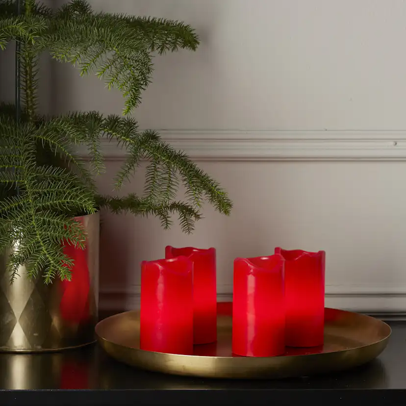 Blockljus Star Trading Advent LED 4-pack