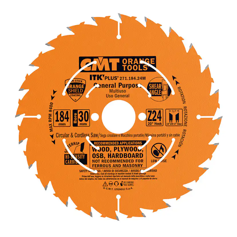 Sågklinga CMT Orange Tools ITK-Plus klyv/kap