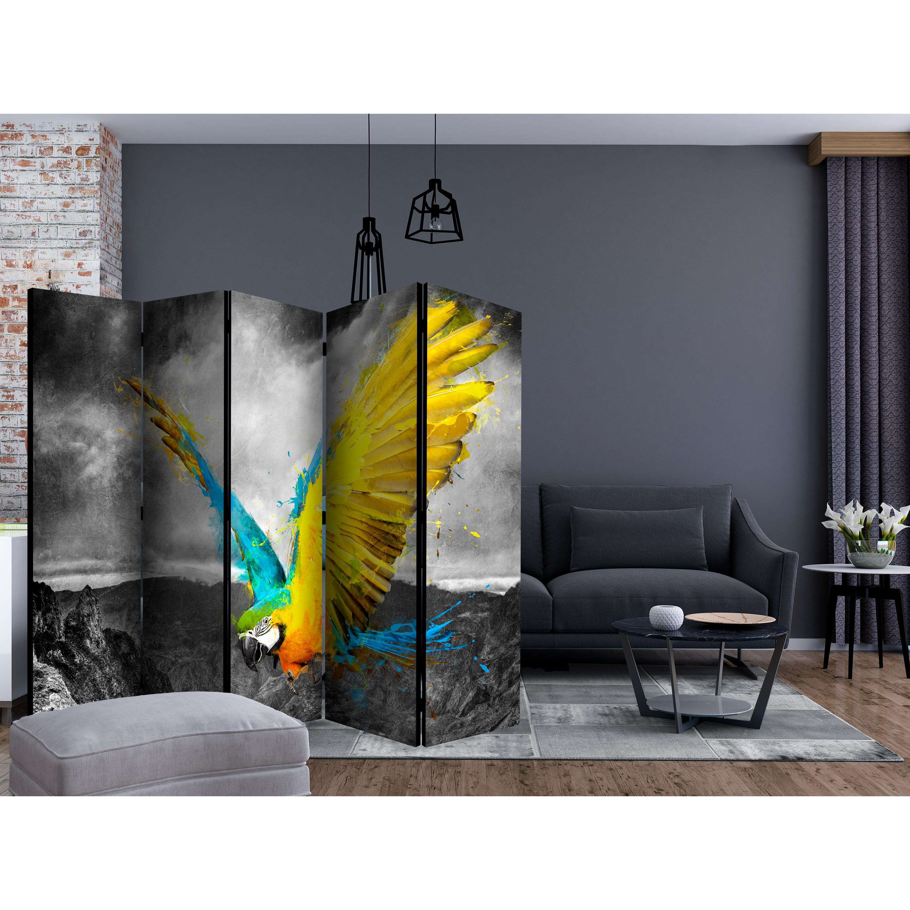 Rumsavdelare Skärmvägg Arkiio Exotic Parrot II 225x172 cm