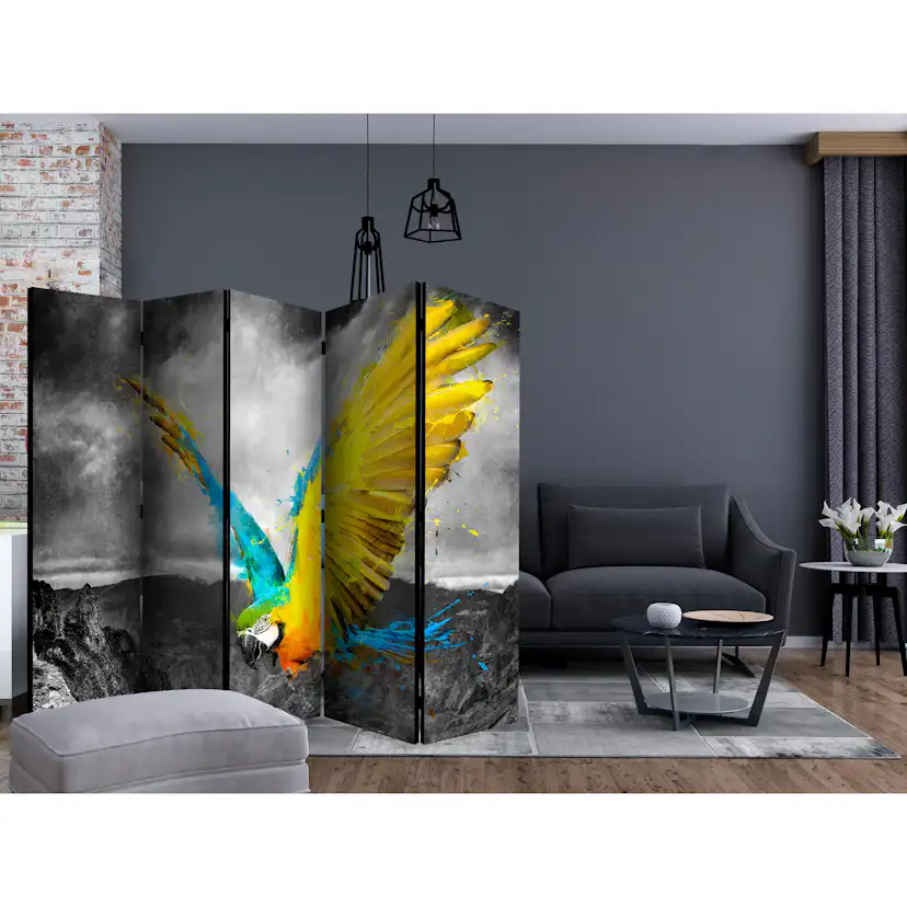 Rumsavdelare Skärmvägg Arkiio Exotic Parrot II 225x172 cm