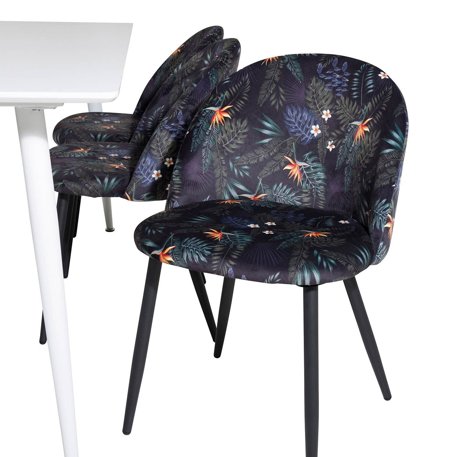Matgrupp Venture Home Pobbie med 6 Valentina Stolar Polyestertyg