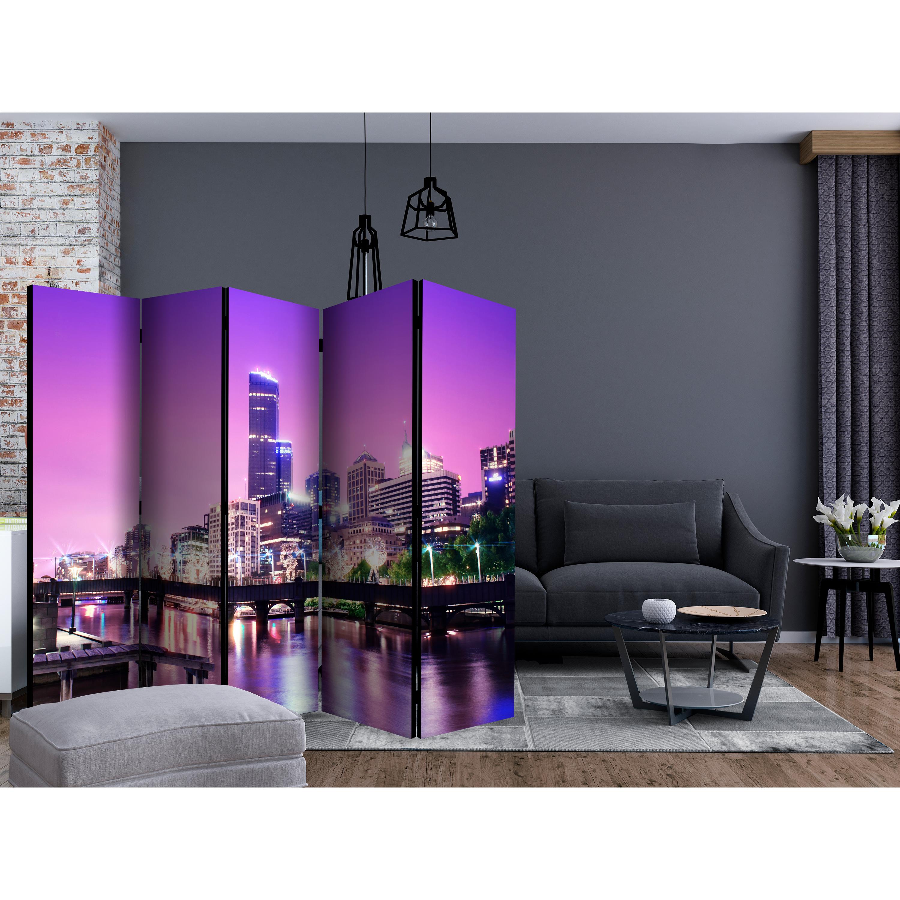 Rumsavdelare Skärmvägg Arkiio Purple Melbourne II 225x172 cm