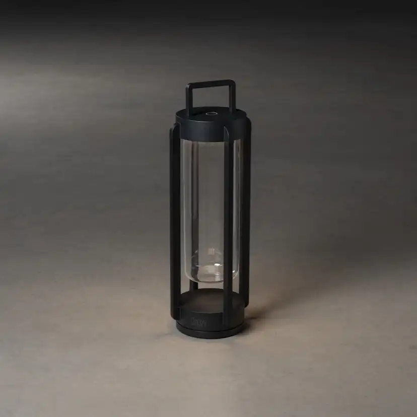 Lanterna Gnosjö Konstsmide Otranto Svart USB 44 cm