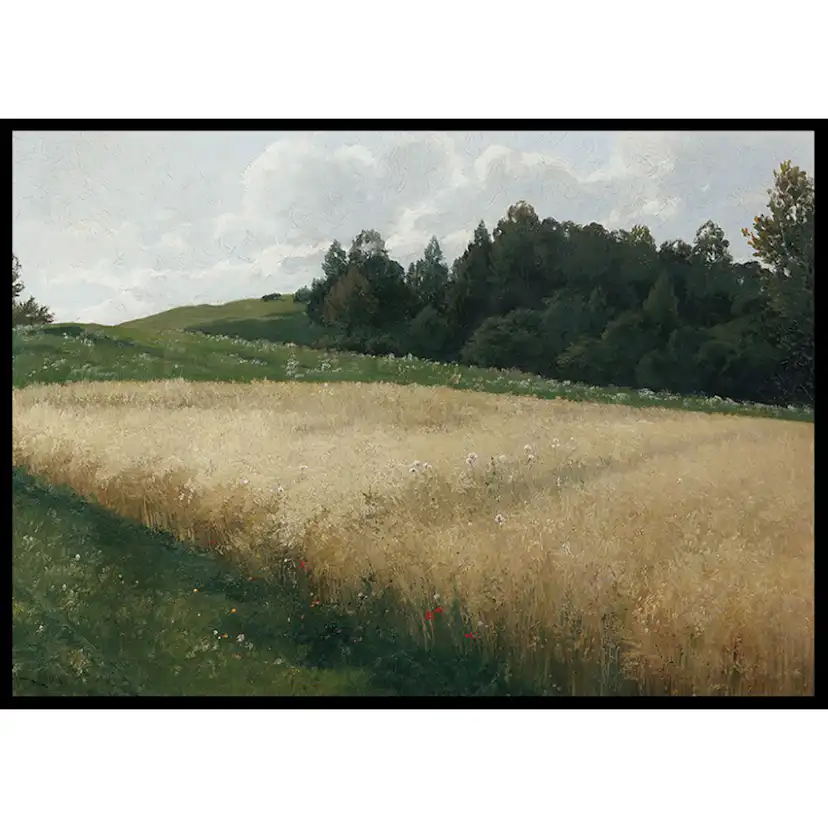 Poster Gallerix Das Haferfeld By Adolf Kaufmann