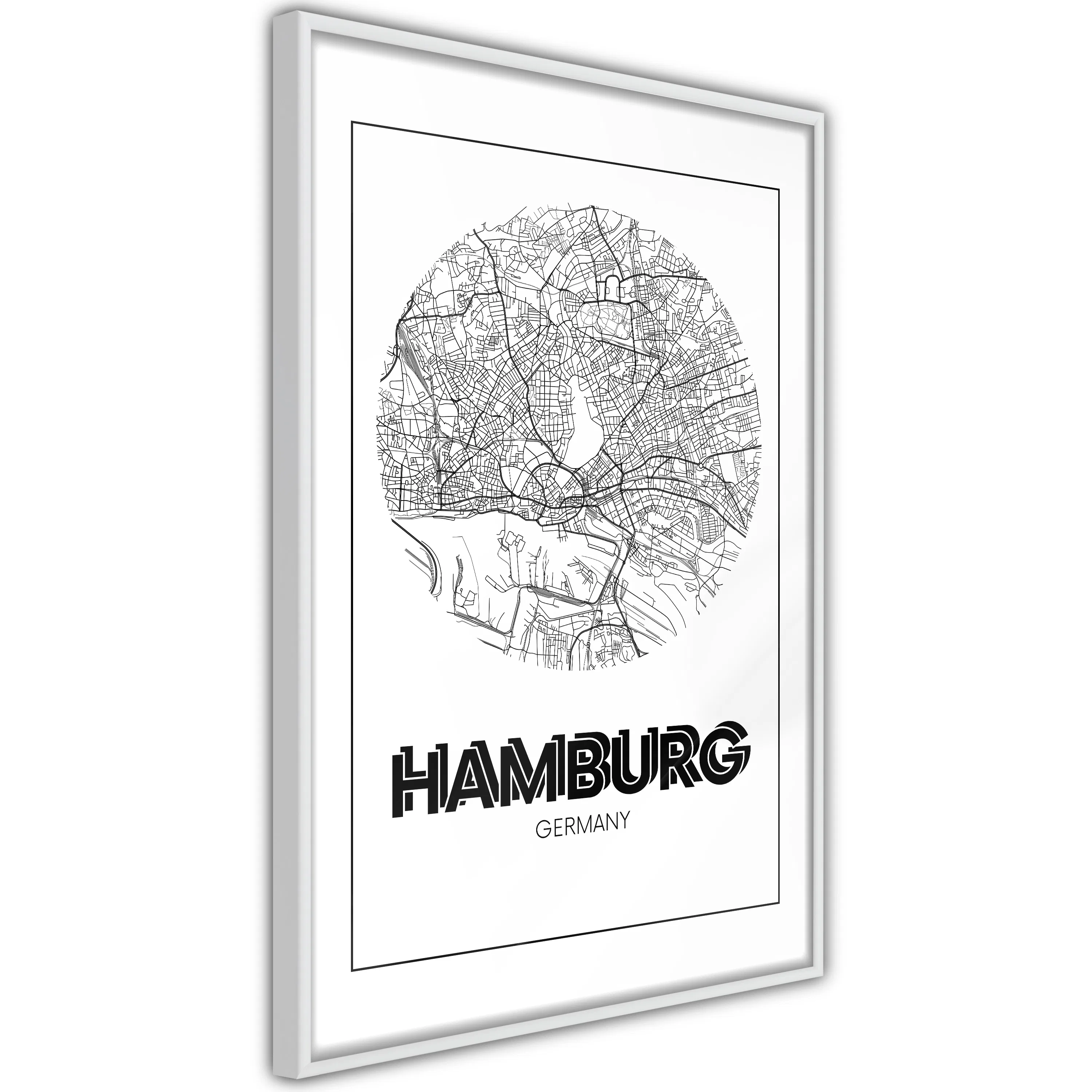 Poster Artgeist Affisch Retro Hamburg