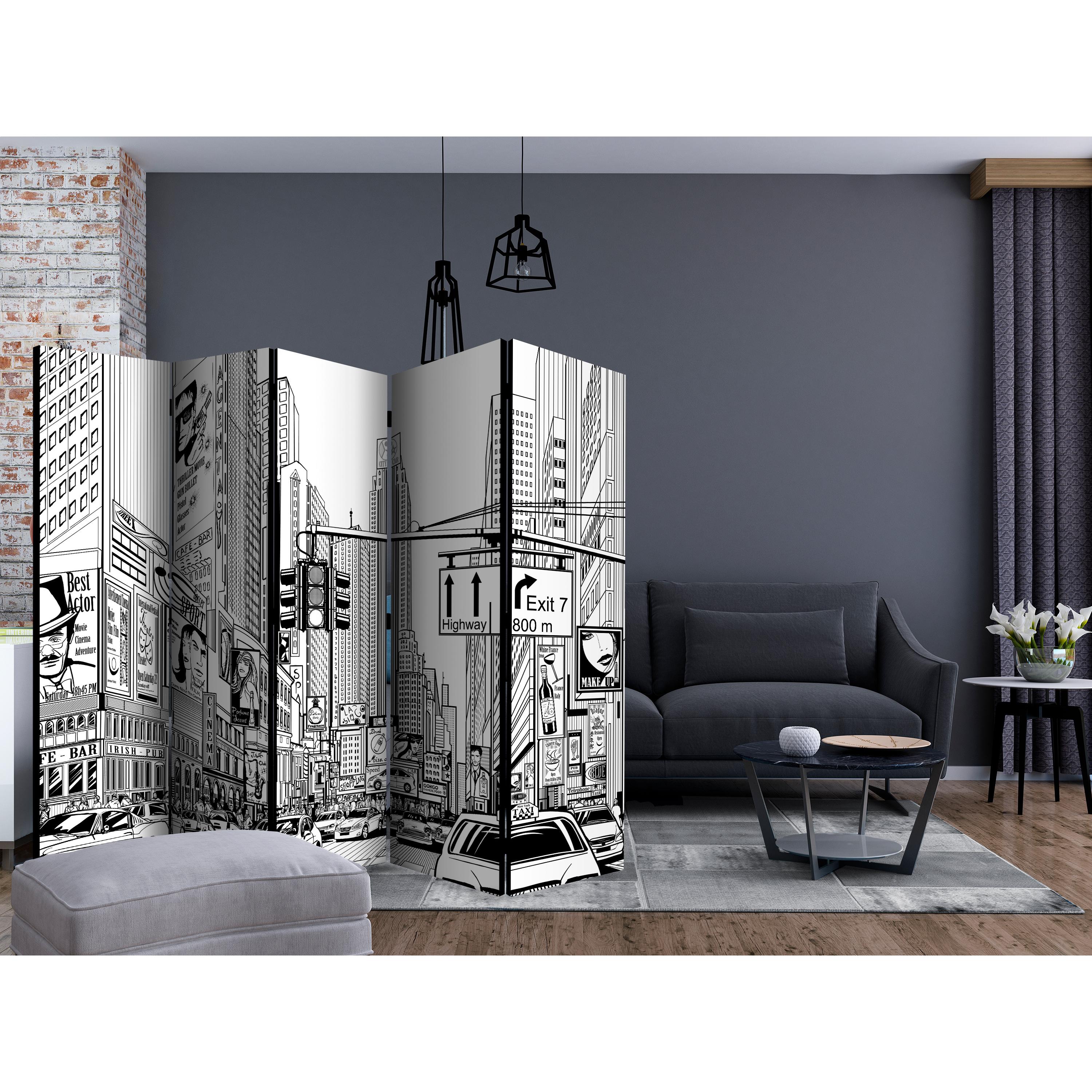 Rumsavdelare Skärmvägg Arkiio Street in New York City II 225x172 cm