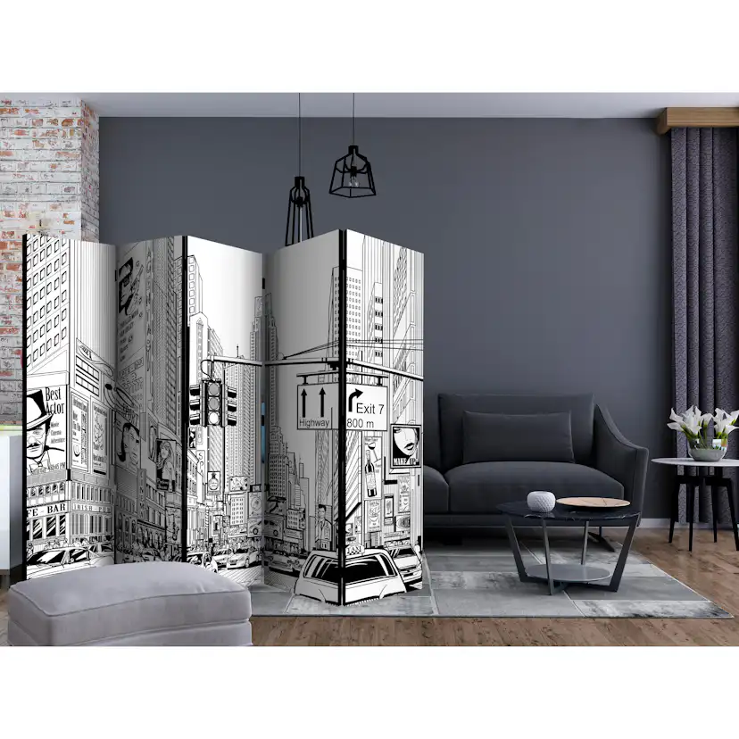 Rumsavdelare Skärmvägg Arkiio Street in New York City II 225x172 cm