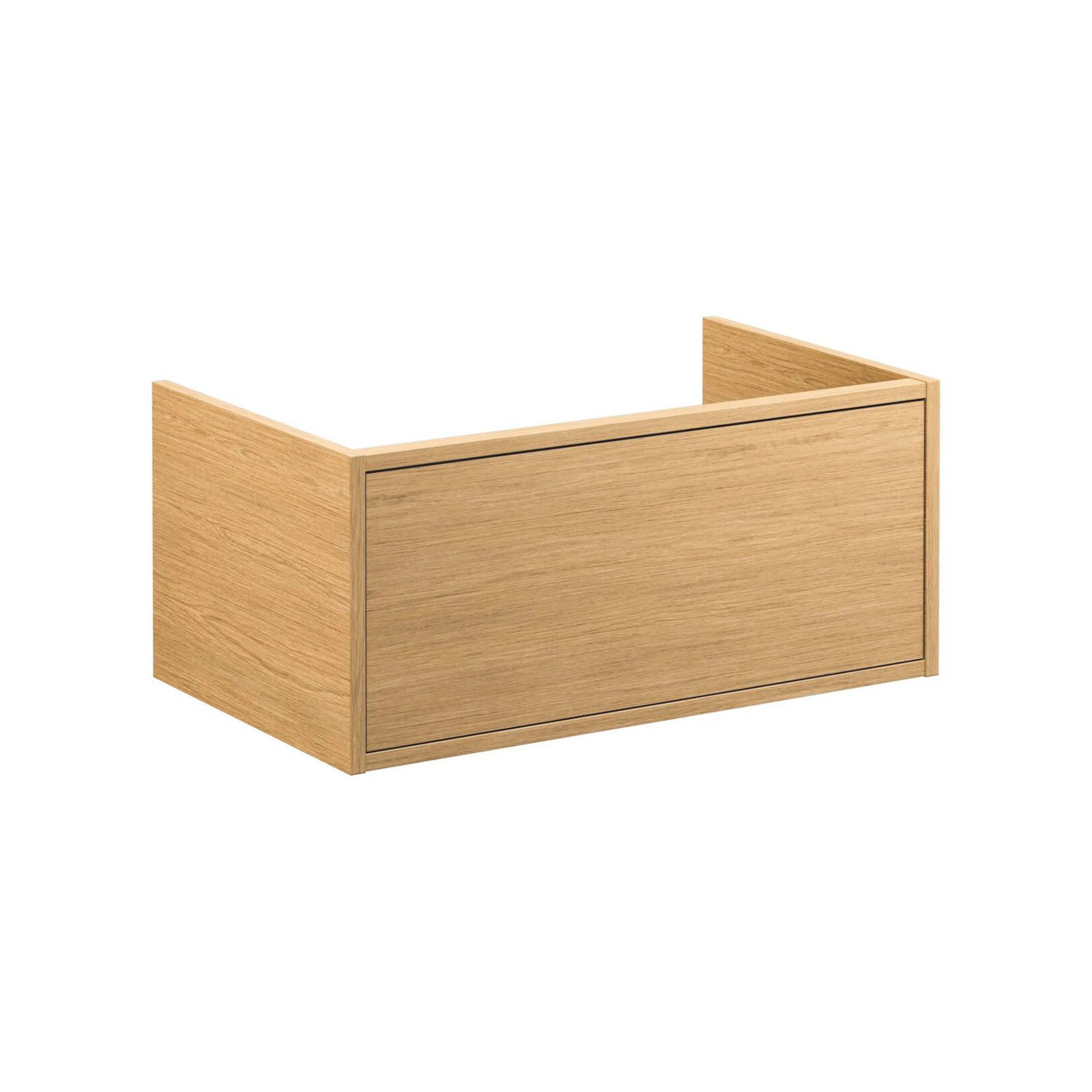 Kommodskåp Ducentic - 80 cm. Ljus ekfaner Ljus Ek