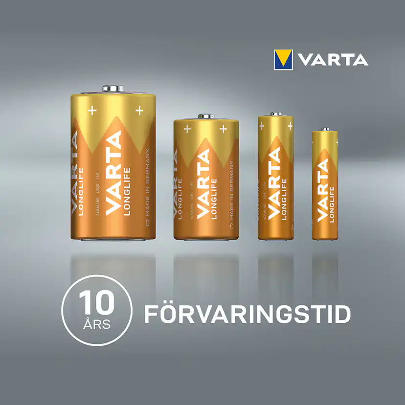Batteri VARTA Alkaliska Longlife LR03/AAA 4-Pack
