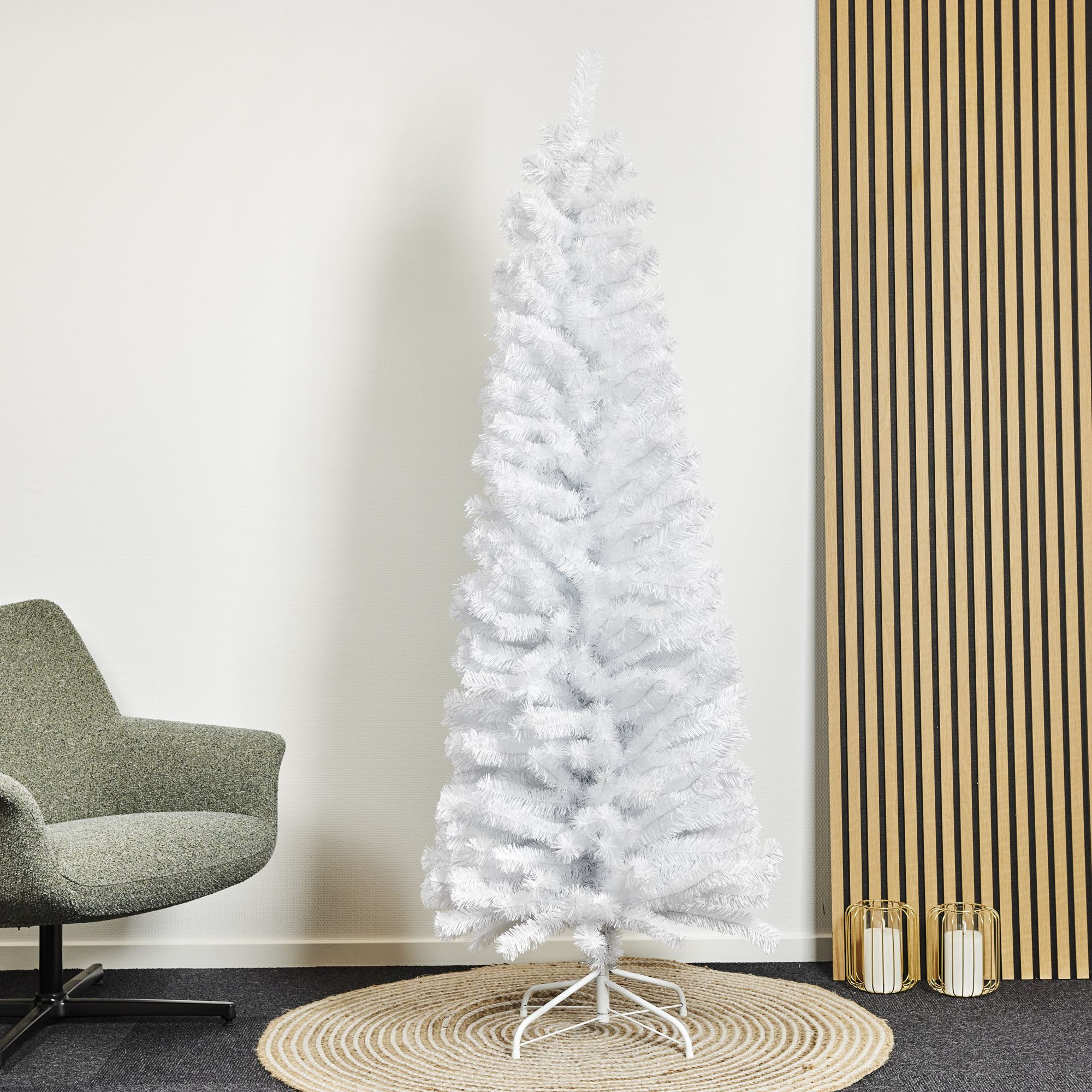 Plastgran Nordic Winter Smal Julgran Bling 180x68 cm