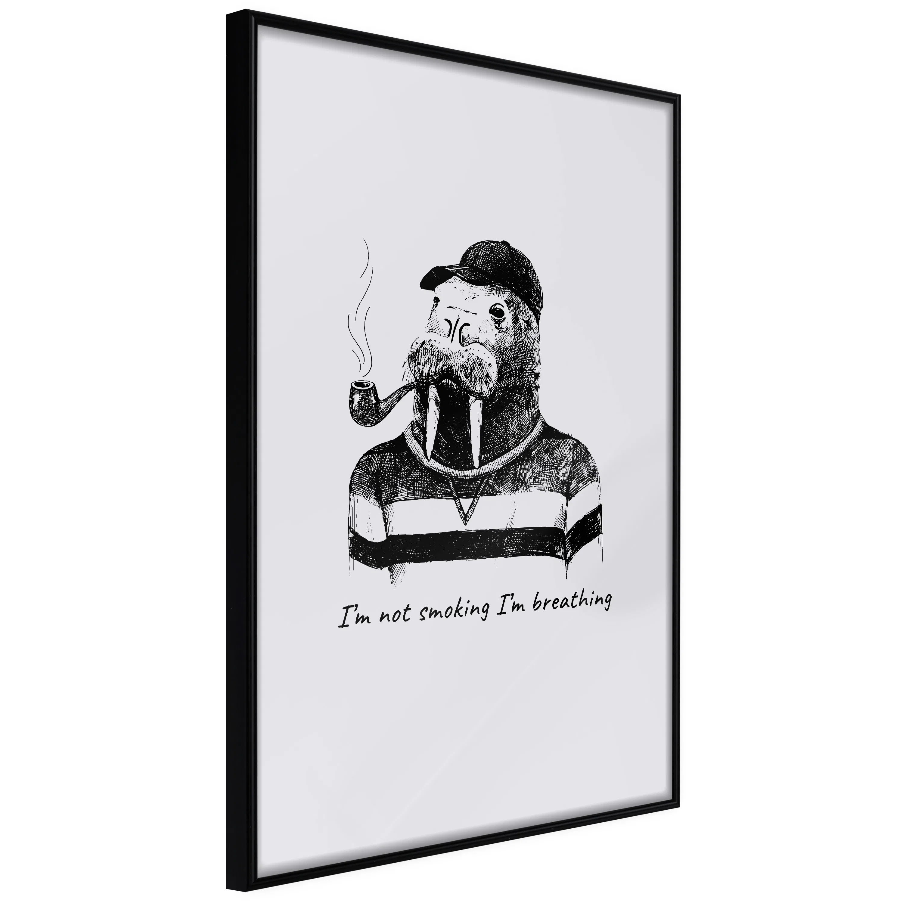 Poster Artgeist Affisch I'm Not Smoking. I'm Breathing