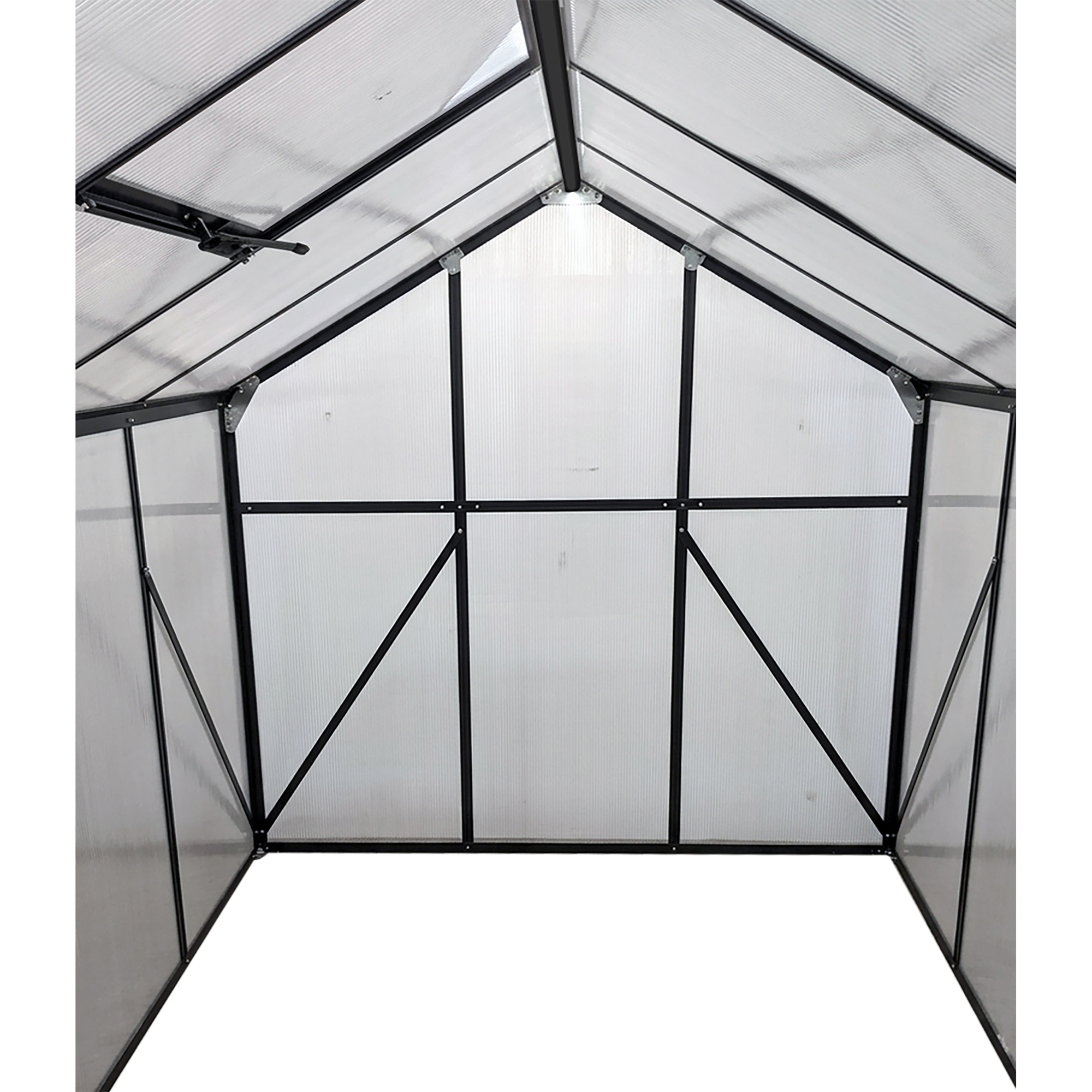 Växthus Mag-Pro  4,8 m² Svart Med Sockel