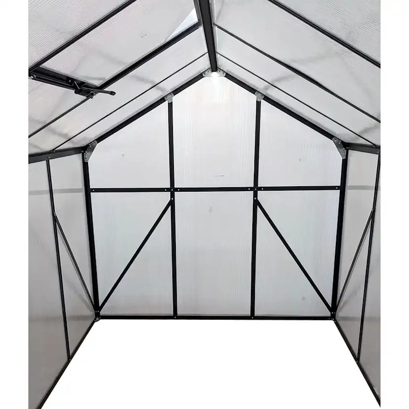 Växthus Mag-Pro 4,8 m² Svart Med Sockel