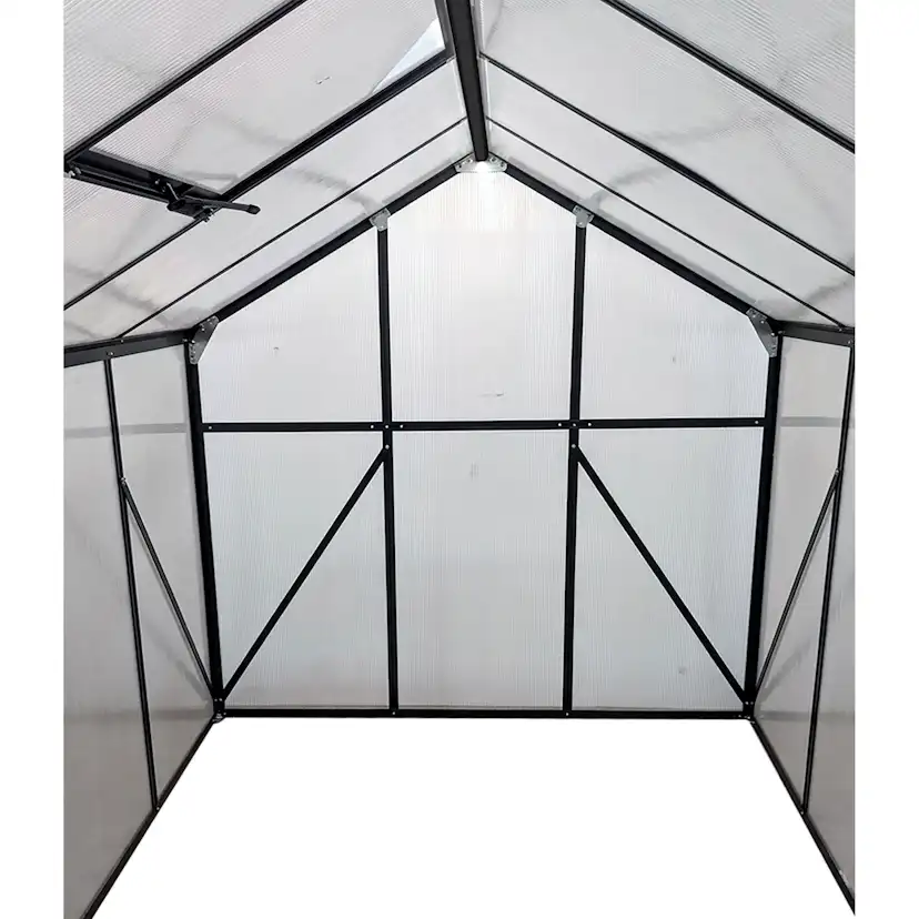 Växthus Mag-Pro 4,8 m² Svart Med Sockel