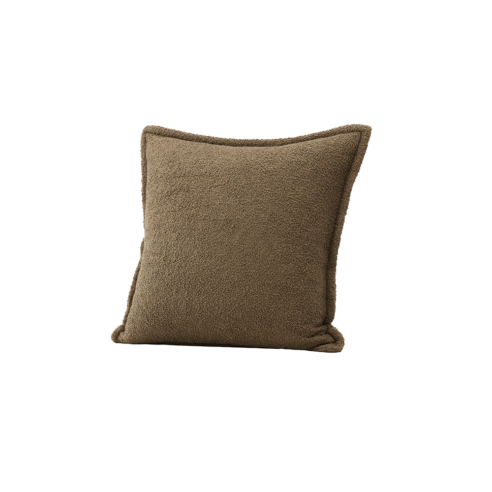 Tuva Cushion Cover Teddy fur - Brown Brun