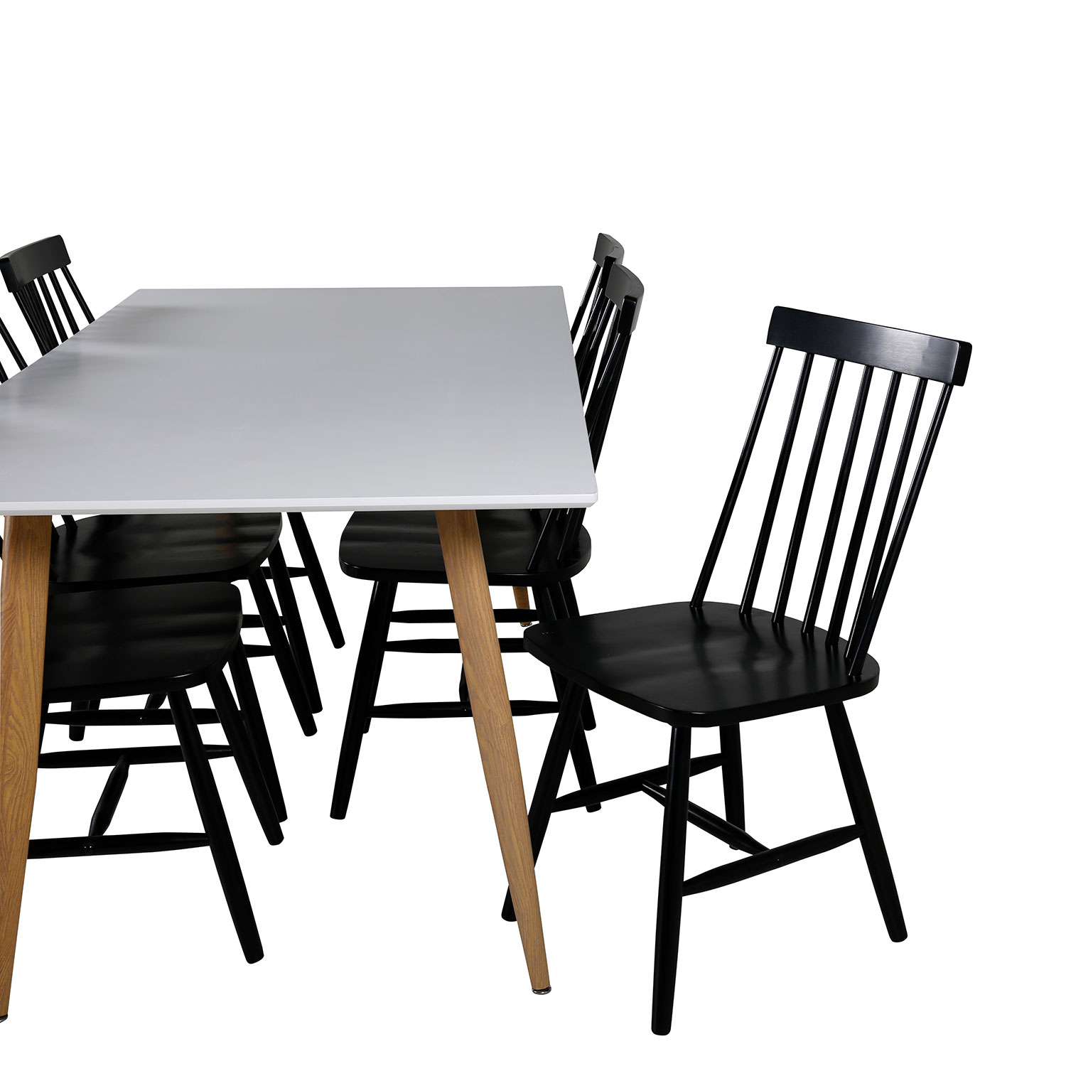 Matgrupp Venture Home Polar med 6 Lönneberga stolar