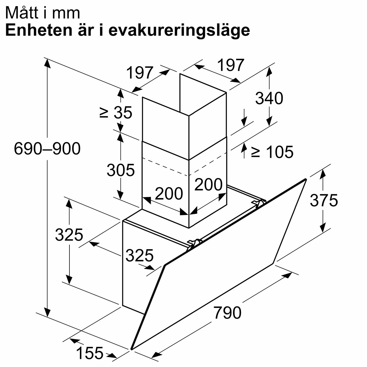 Köksfläkt Bosch Serie 2 DWK