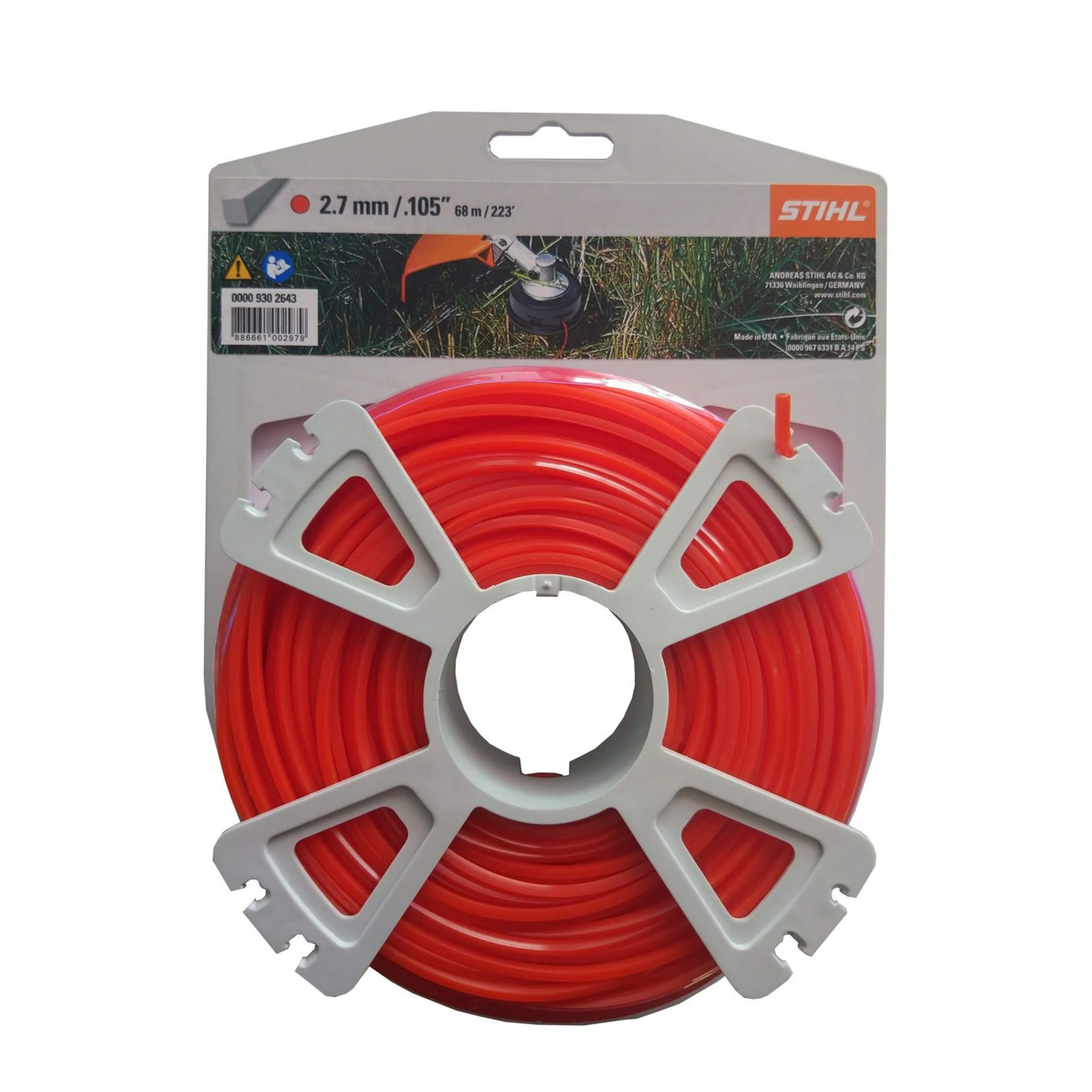 Stihl Rulle 2,7 mm B: 2.7 mm, L: 65 m