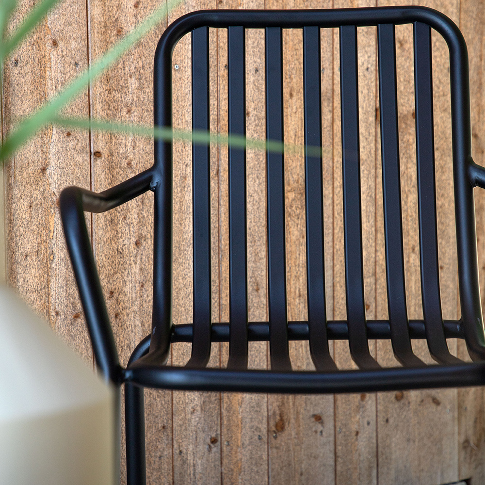Peking Diningchair Aluminium - Black /    55*60,5*87 Svart