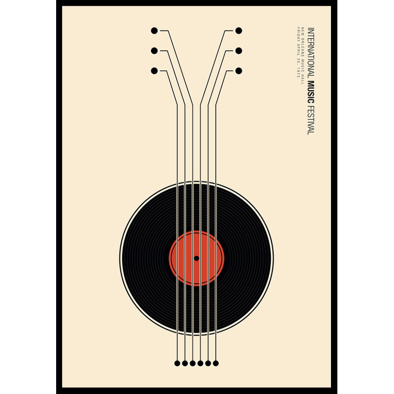 Poster Gallerix Vinyl Guitarr Music