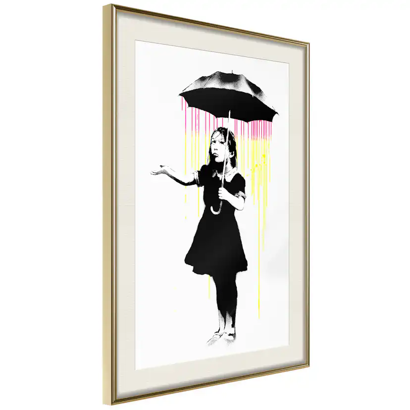 Poster Artgeist Affisch Girl with Umbrella